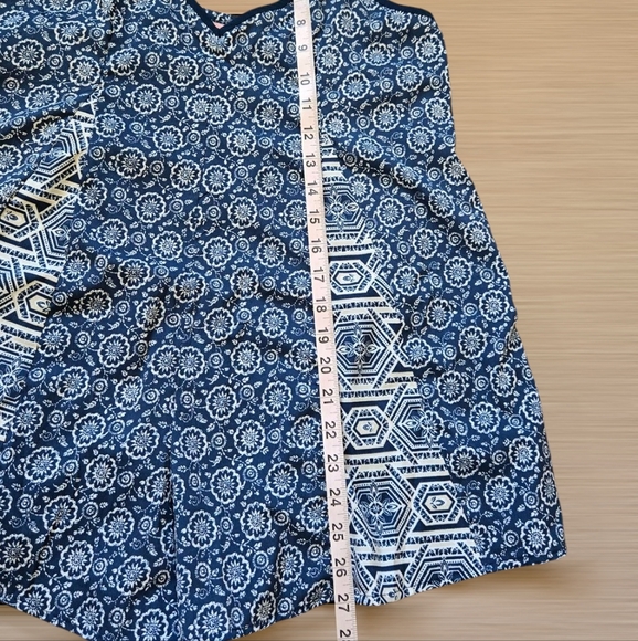 BOG Collective Print-Mix Waistless Romper Blue Size Xs - Picture 8 of 14